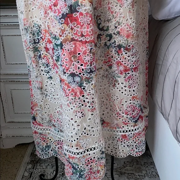 Zimmermann Cotton Maxi Dress Laelia Diamond Flutter with Meadow Floral Print - Picture 5 of 12